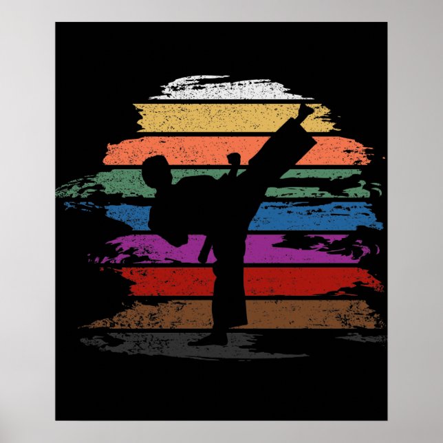 Poster Karaté Belt Colors (Devant)