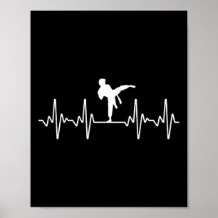Poster Karate cool Art Pour Hommes Femmes Ceinture Noire