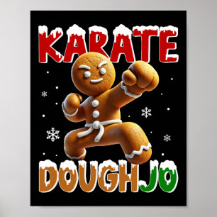 Poster Karate Doughjo Drôle de Punch d'Arts Martiaux Ging