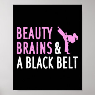 Poster Karate Drôle Pour Femmes Fille Taekwondo Arts Mart