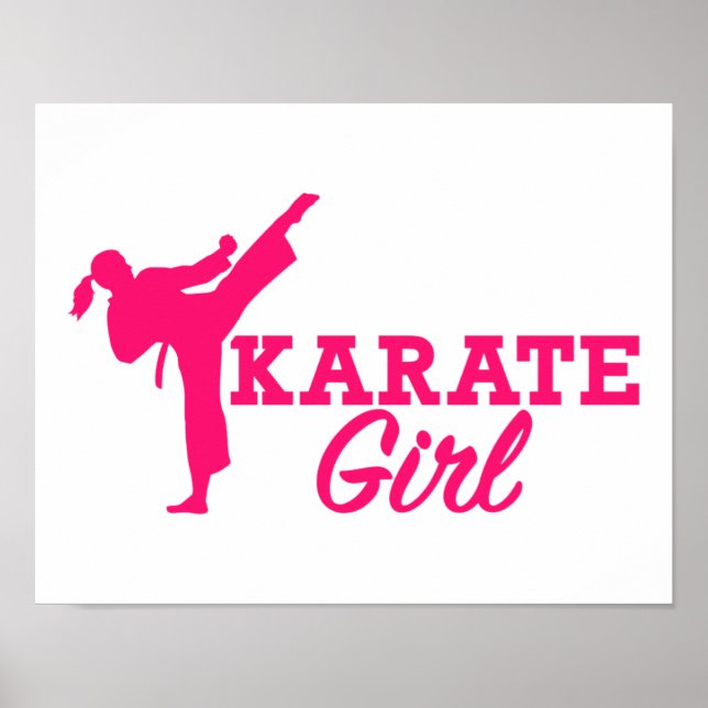 Poster Karate girl (Devant)