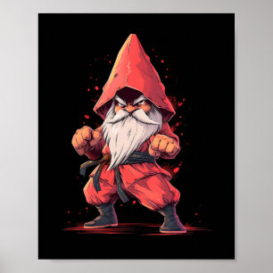 Poster Karate Gnome Taekwondo Martial Arts Fighter