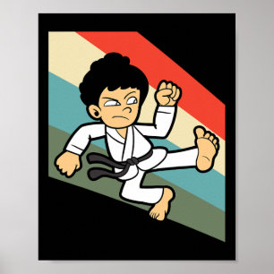 Poster Karate Judo Jujutsu Taekwondo Kickboxing Kickboxer