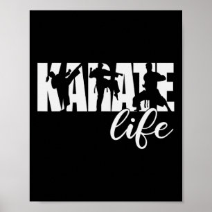 Poster Karate Life Artwork Martial Arts Black Belt Crew Y