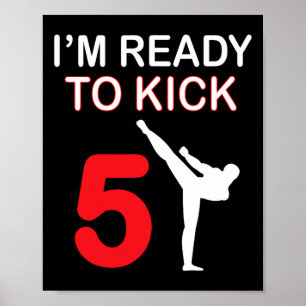 Poster Karate Lovers Cadeaux Boys Anniversaire Enfants Ki
