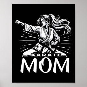 Poster Karate Maman Arts martiaux Mère Famille Bonificati
