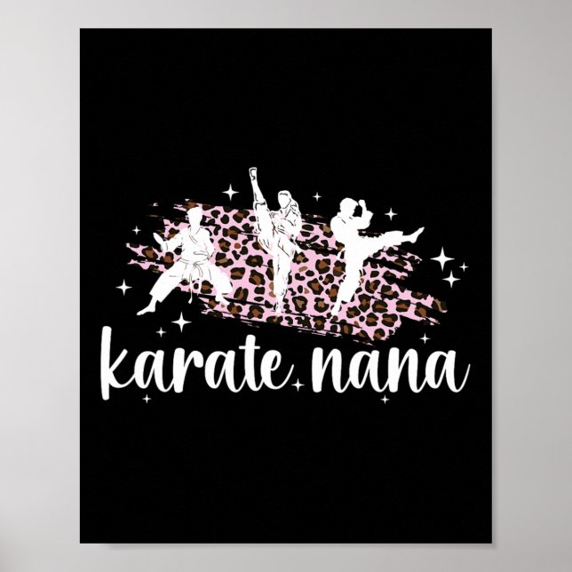Poster Karate Nana Leopard Karate Nana Grandma (Devant)