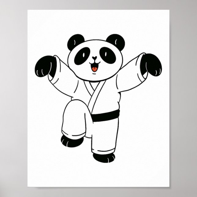 Poster Karate Panda Crane Kick (Devant)