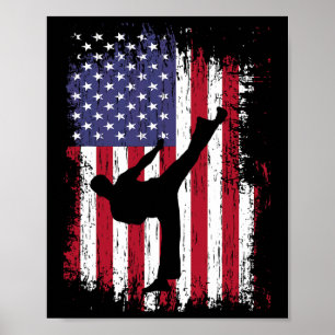 Poster Karate Shirt - Drôle Taekwondo