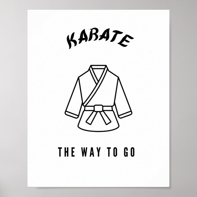 Poster Karate sur le chemin (Devant)