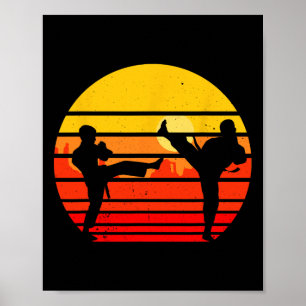 Poster Karate vintage Kids Martial Arts Fighter Retro Kar