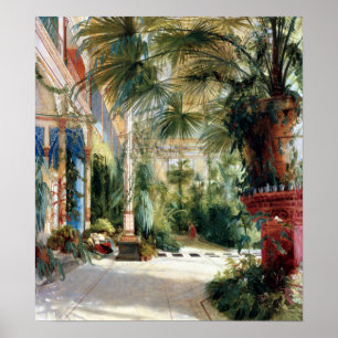 Poster Karl Blechen l'intérieur de la Chambre de paume