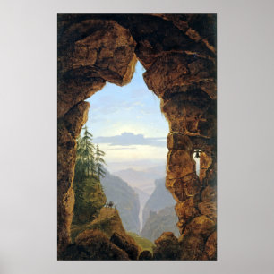 Poster Karl Friedrich Schinkel La porte dans les rochers