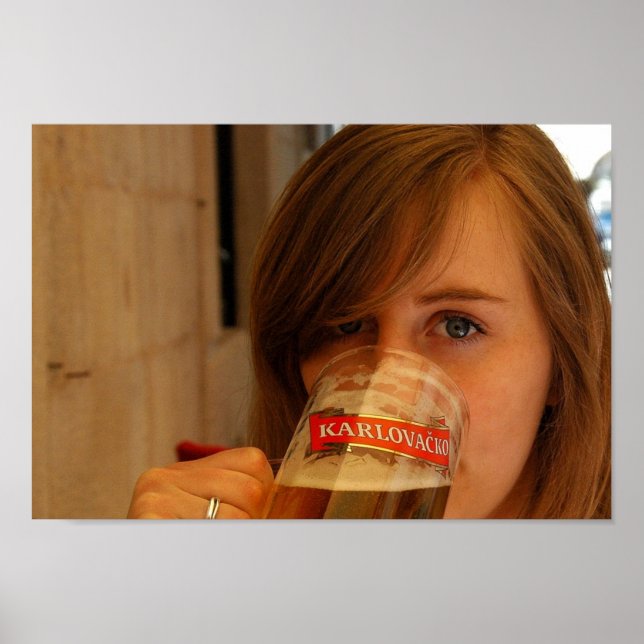 Poster Karlovacko Girl (Devant)