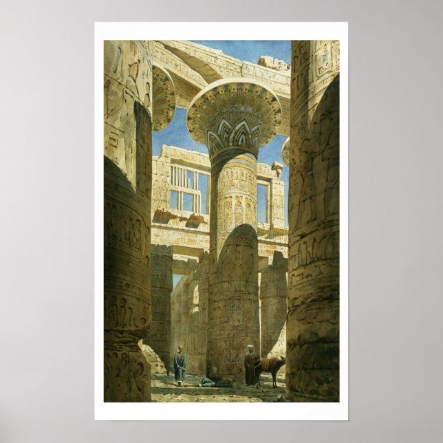 Poster Karnak, c.1866 (c/c sur papier) (Devant)