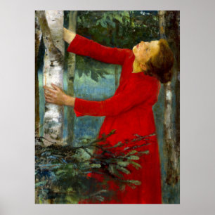 Poster Károly Ferenczy - Chant d'oiseau