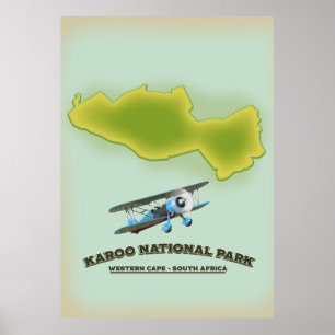 Poster Karoo National Park Western Cape Afrique du Sud ca