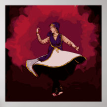 Kathak Dancer - une performance solo en Vector