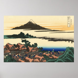 Poster Katsushika Hokusai Dawn dans la province de Kai