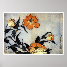 Poster Katsushika Hokusai Ukiyo-e Woodcut Imprimer - Popp