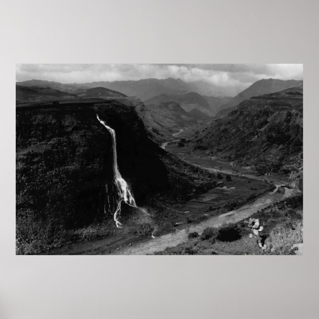 Poster Kauai, Hawaii - Vue sur la vallée de Hanapepe (Devant)