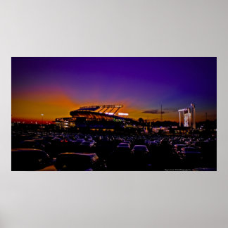 Poster Kauffman Stadium Kansas City IMMENSE toile d'art I