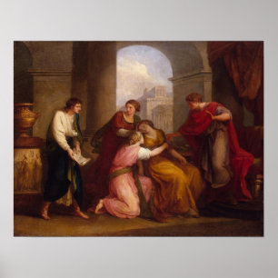 Poster Kauffman - Virgile lisant l'Énéide à Auguste