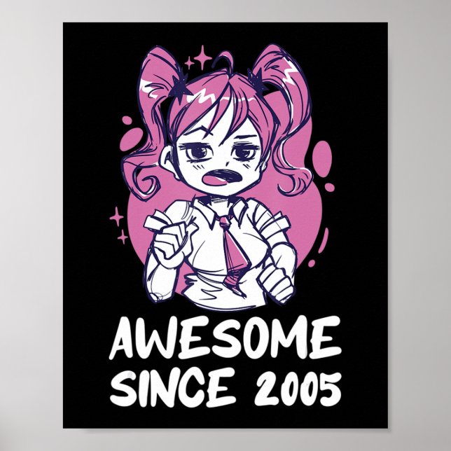 Poster Kawaii Anime Merch the Birthday Girl Years Old Bor (Devant)