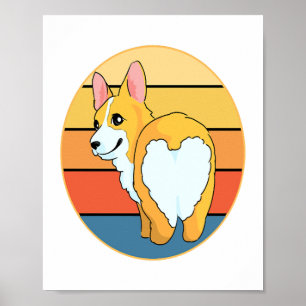 Poster Kawaii Corgi
