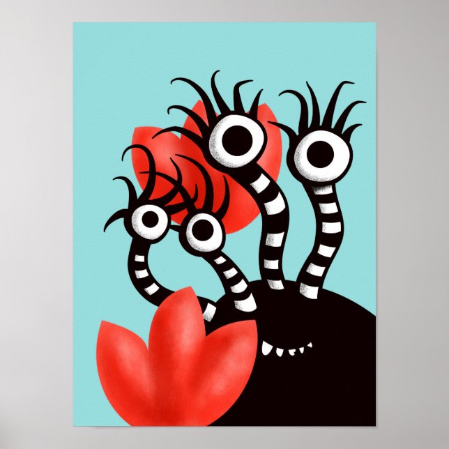 Poster Kawaii Cute Monster Enfants (Devant)