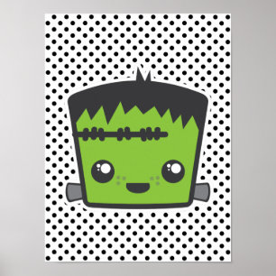 Poster Kawaii Frankenstein Imprimer