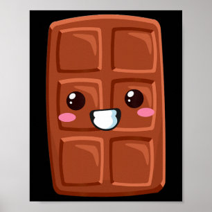 Poster Kawaii Halloween Groupe Costume Party S'mores Choc