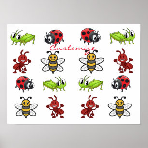 Poster Kawaii Insects Thunder_Cove