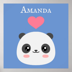 Poster Kawaii Panda
