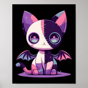 Poster Kawaii Pastel Goth Déplaisant Cute Witchy Zombie P