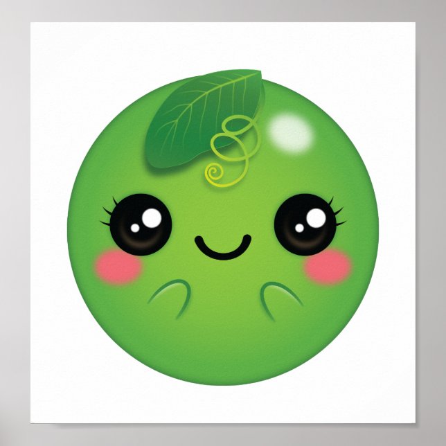 Poster Kawaii Pea (Devant)