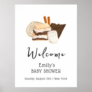 Poster Kawaii S'more Fun Baby shower Bienvenue