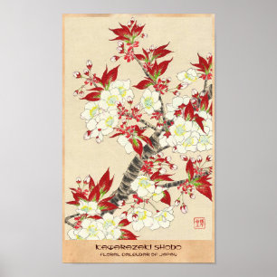 Poster Kawarazaki Shodo Floral Calendar of Japan