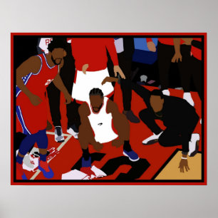 Poster Kawhi Leonard Game Winner Célébration