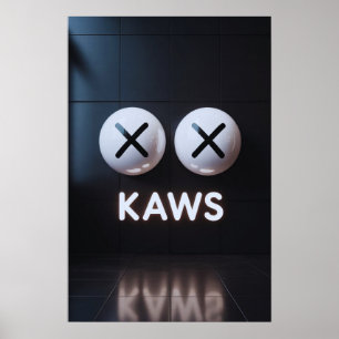 Poster Kaws Companion : Graffiti Splash