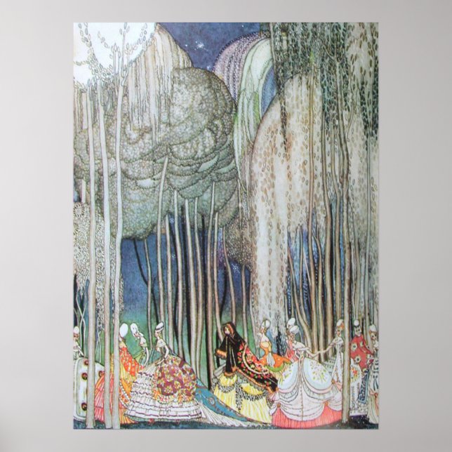 Poster Kay Nielsen Des Douze Princesses Dansantes (Devant)