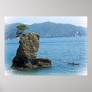 Poster Kayak Adventures - Père Noël Margherita Ligure, It