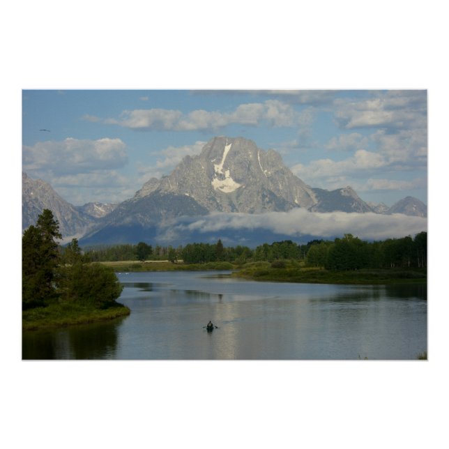 Poster Kayak dans le Parc national de Grand Teton (Devant)