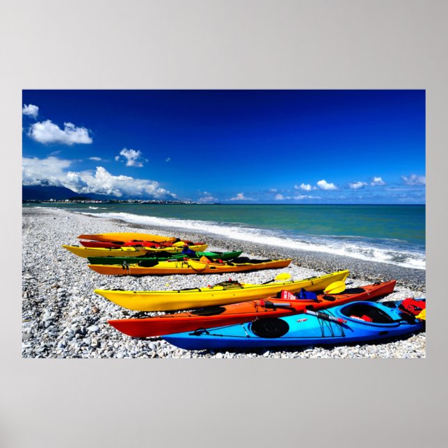 Poster Kayak d'été (Devant)