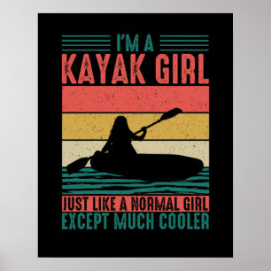 Poster Kayak fille mais Glacière