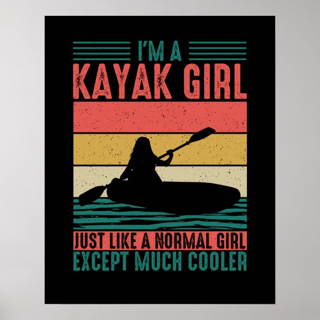 Poster Kayak fille mais Glacière (Devant)