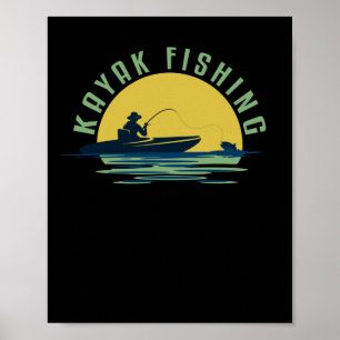 Poster Kayak Kayak Pêche papa