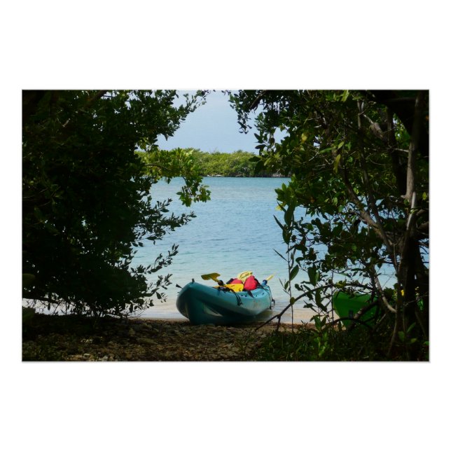 Poster Kayaking aux îles Virgin (Devant)
