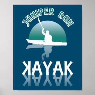 Poster Kayaking Juniper Run - Kayak