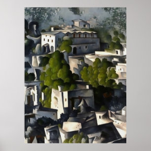 Poster Kayakoy Fethiye The Ghost Village Abstract Art